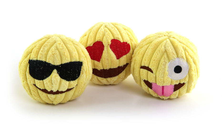 Emoji Tuff Ball Toy - 3 Pack